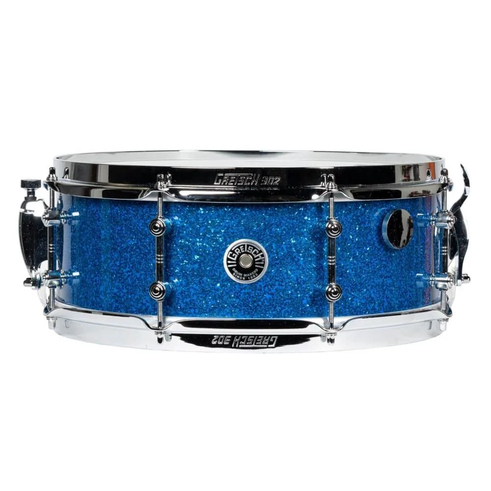 Gretsch Mike Johnston Brooklyn Standard 14x5.5 Snare Drum - Limited Edition Blue Glass - Image 5