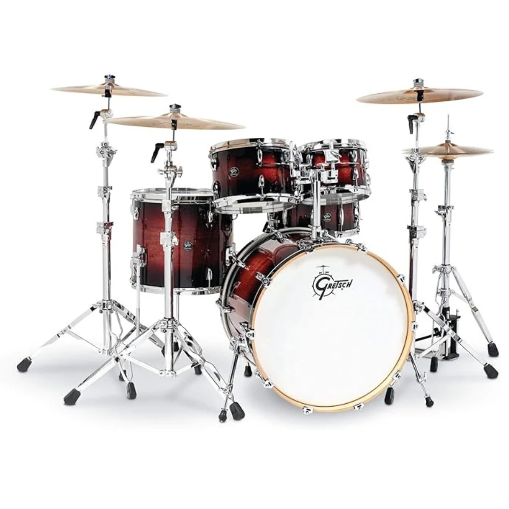 Gretsch Renown RN5 22 5pc Drum Kit Cherry Burst Gloss - Image 2