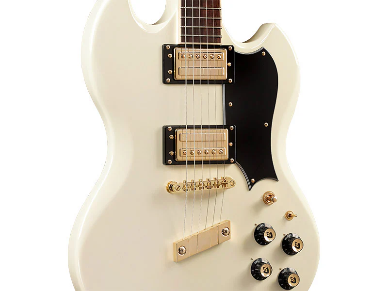 Guild Polara Kim Thayil Electric Guitar - Vintage White - Image 3