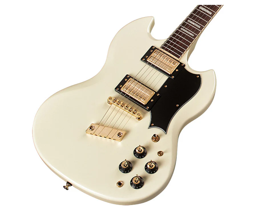 Guild Polara Kim Thayil Electric Guitar - Vintage White - Image 5