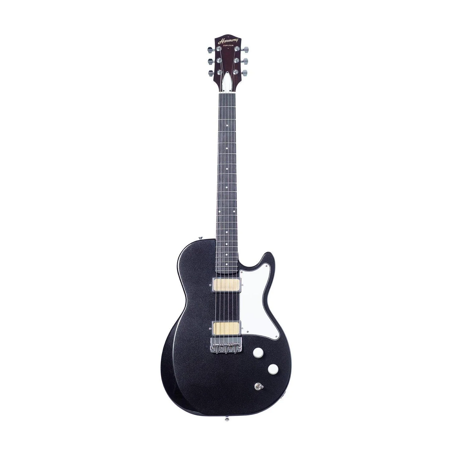Harmony Jupiter Electric Guitar in Space Black - Image 4