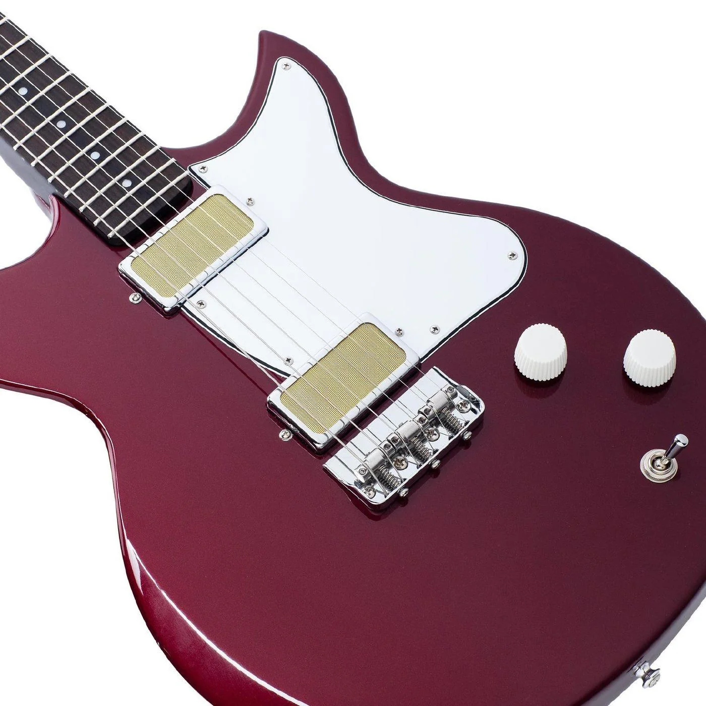 Harmony Rebel Electric Guitar in Burgundy - Image 3