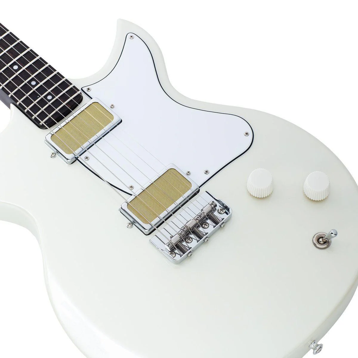 Harmony Rebel Electric Guitar Pearl White - Image 3