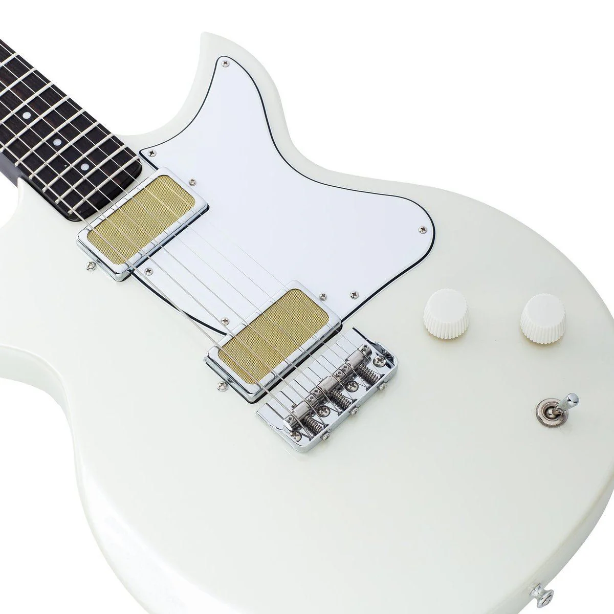Harmony Rebel Electric Guitar Pearl White - Image 5