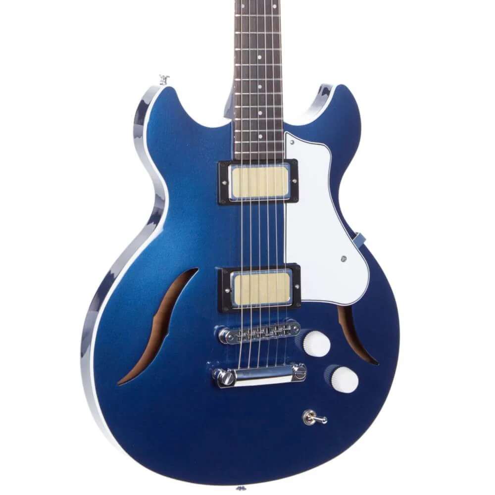 Harmony Standard Comet Semi-Hollow Electric Guitar - Pelham Blue - Image 12