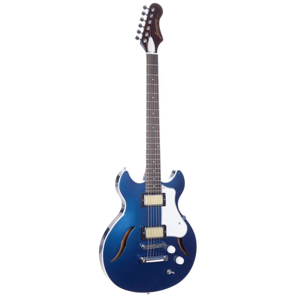 Harmony Standard Comet Semi-Hollow Electric Guitar - Pelham Blue - Image 16