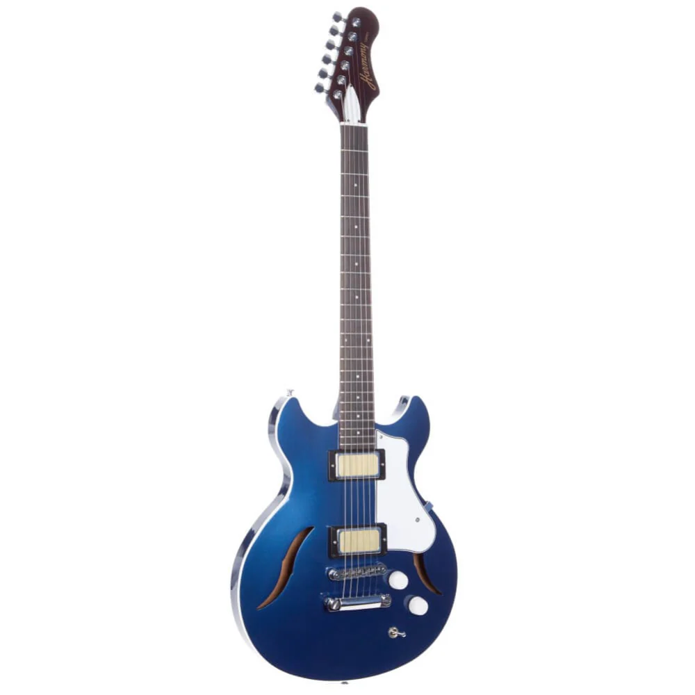 Harmony Standard Comet Semi-Hollow Electric Guitar - Pelham Blue - Image 2
