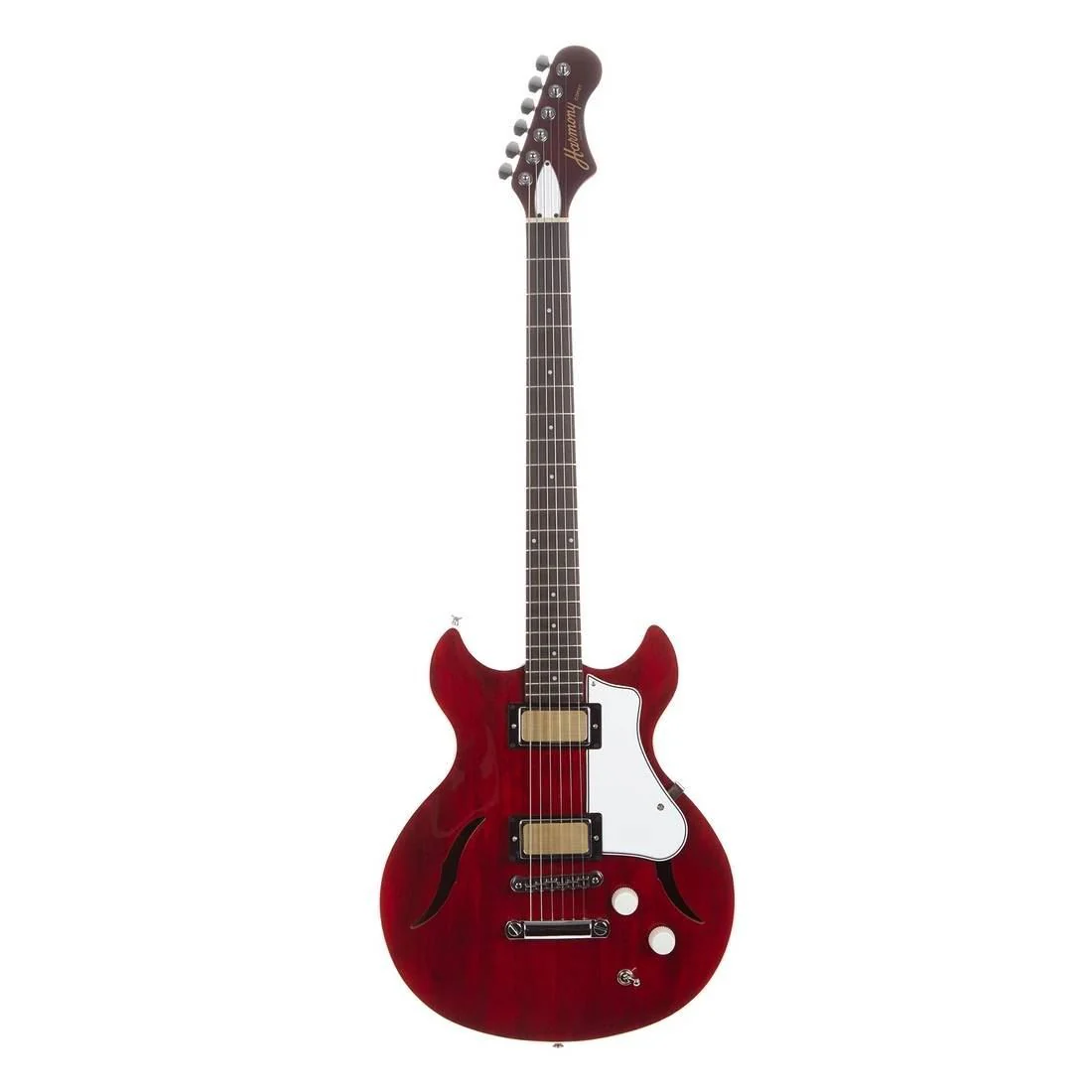 Harmony Standard Series Comet Electric Guitar in Transparent Red - Image 5