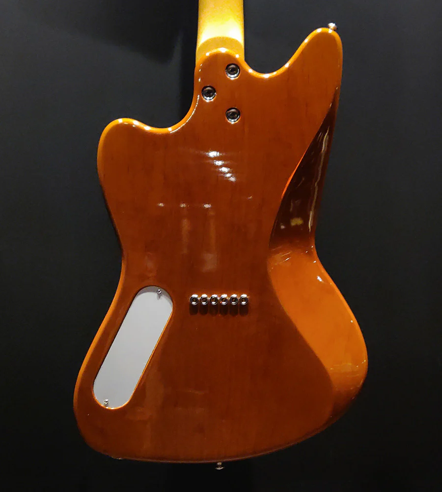Harmony Standard Series Silhouette Electric Guitar with Flame Maple Top in Vintage Natural - Image 4