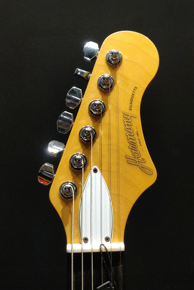 Harmony Standard Series Silhouette Electric Guitar with Flame Maple Top in Vintage Natural - Image 5