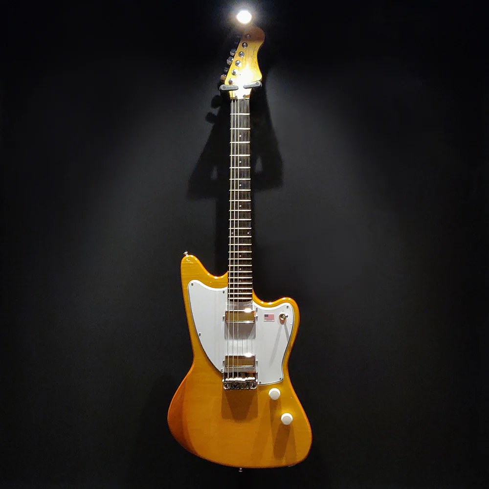 Harmony Standard Series Silhouette Electric Guitar with Flame Maple Top in Vintage Natural - Image 8