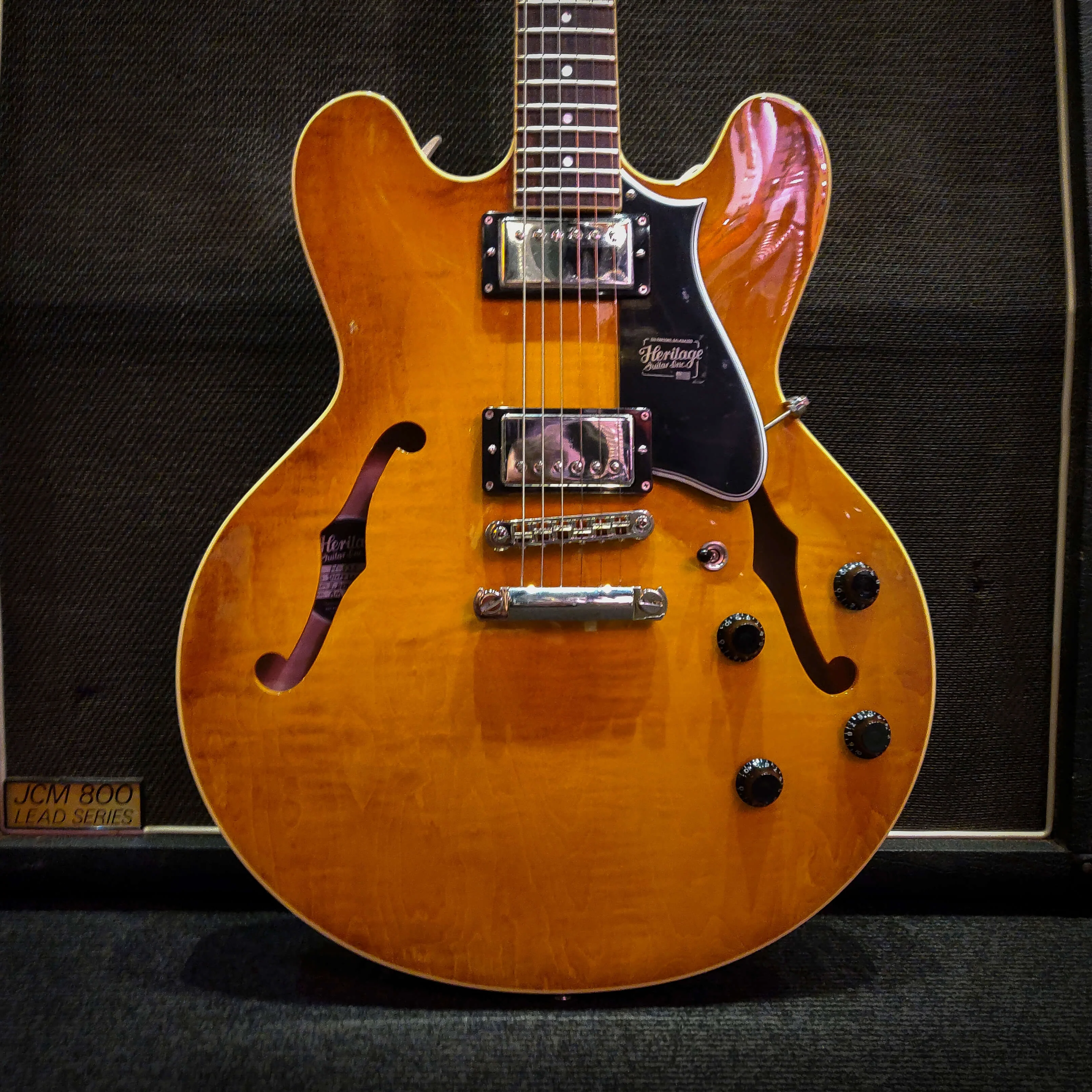 Heritage H-535 Standard Semi-Hollowbody Electric Guitar - Dirty Lemon Burst - Image 2