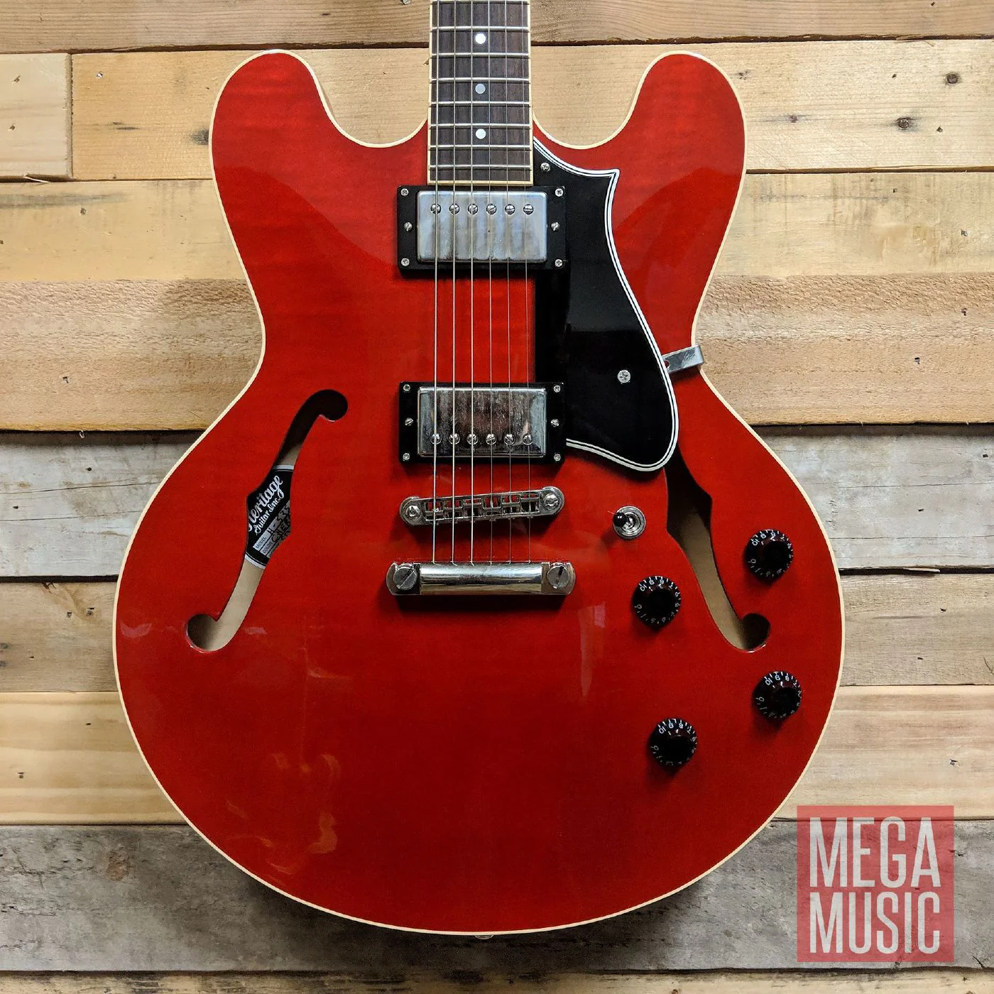 Heritage Standard H-535 Semi-Hollow Electric Guitar - Trans Cherry (H535) - Image 2