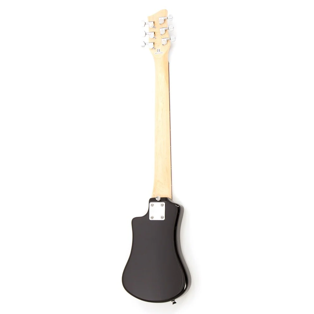 Hofner Shorty Compact Travel Electric Guitar with Accessory Pack - Black - Image 3