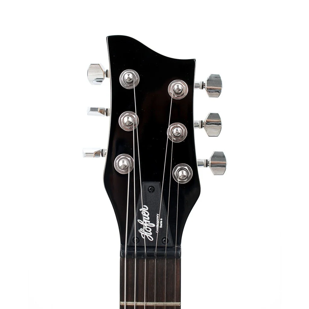 Hofner Shorty Compact Travel Electric Guitar with Accessory Pack - Blue - Image 15
