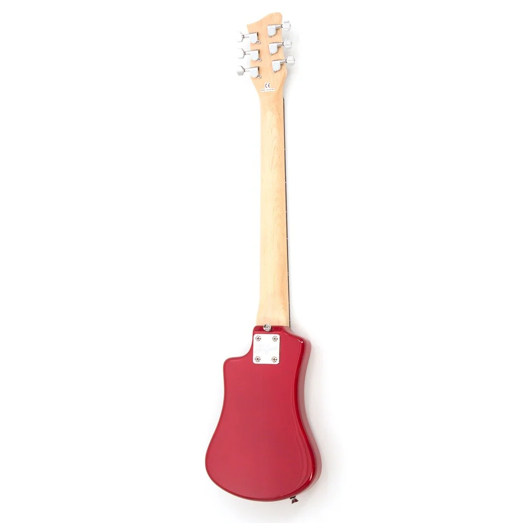 Hofner Shorty Compact Travel Electric Guitar with Accessory Pack - Red - Image 14