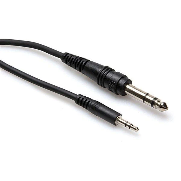 Hosa CMS-105 3.5mm TRS to 1/4 inch TRS Stereo Interconnect Cable (1.75m) - Image 2