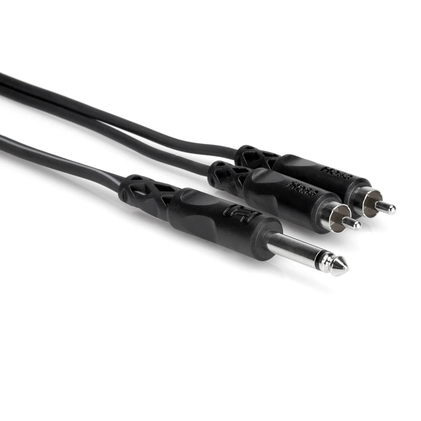 Hosa CYR-102 1/4 inch TS to Dual RCA Y-Cable (2m) - Image 2