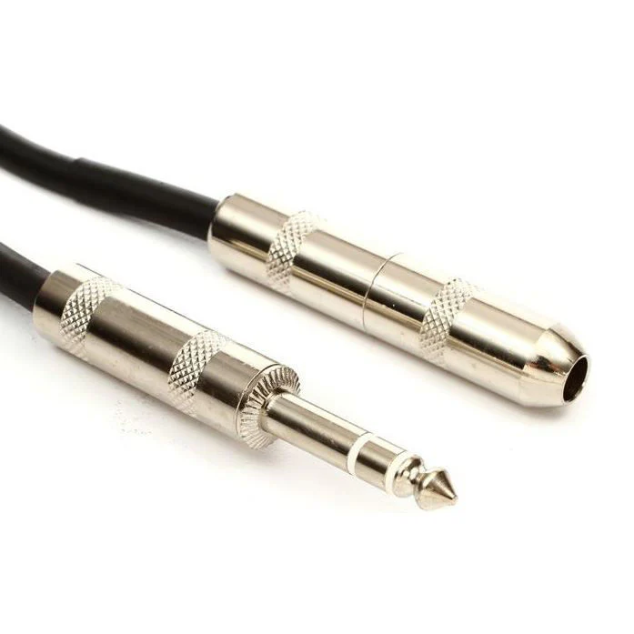 Hosa DOC-106 Serviceable 1/4 inch TRS Male to 1/4 inch TS Female Cable - Image 2