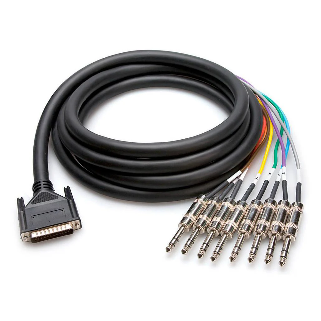 Hosa DTP802 Balanced Snake DB25 to 1/4 In TRS - 2 meters - Image 2