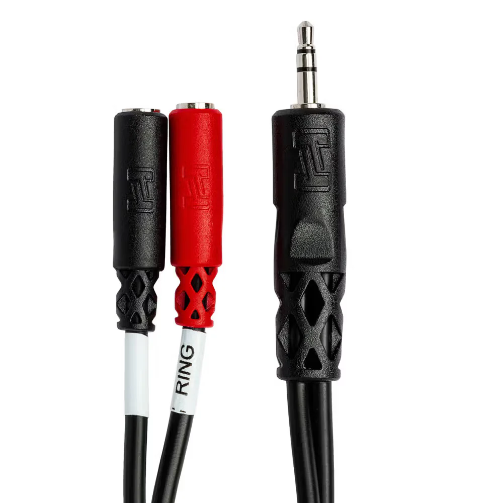 Hosa YMM-261 3.5mm TRS(M) to Dual 3.5mm TS(F) Breakout - Image 3