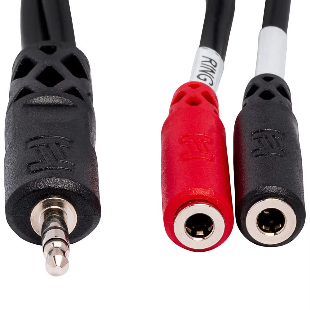 Hosa YMM-261 3.5mm TRS(M) to Dual 3.5mm TS(F) Breakout - Image 4