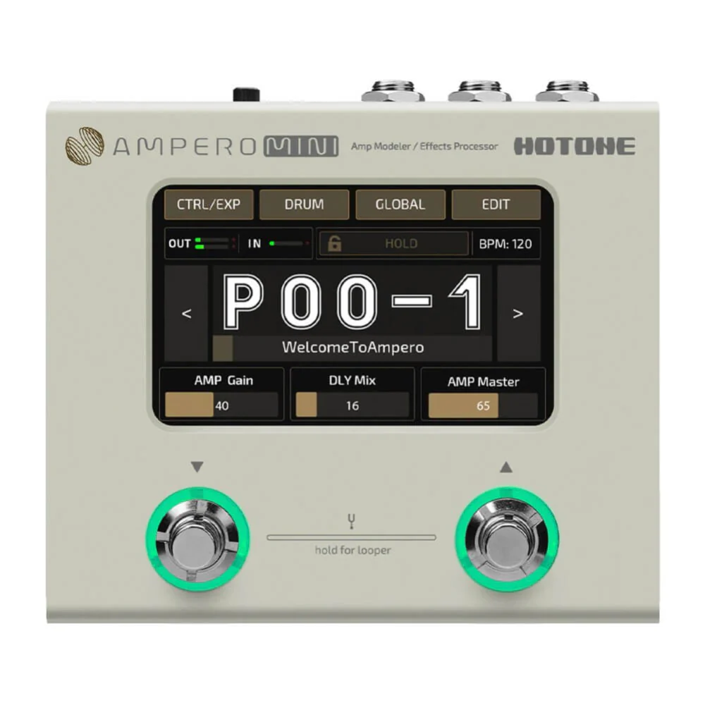Hotone Ampero Mini Amp Modeller and Guitar Multi-Effects Pedal