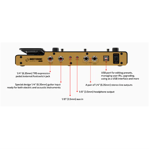 Hotone Ampero One Modeler and Effects Processor with 9V Power Supply - Image 4