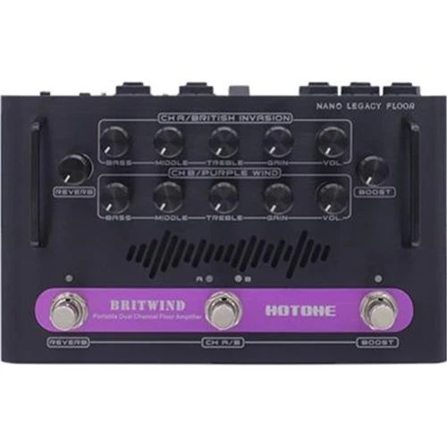Hotone British Invasion and Purple Wind Two Channel 75Watt Floor Amplifier