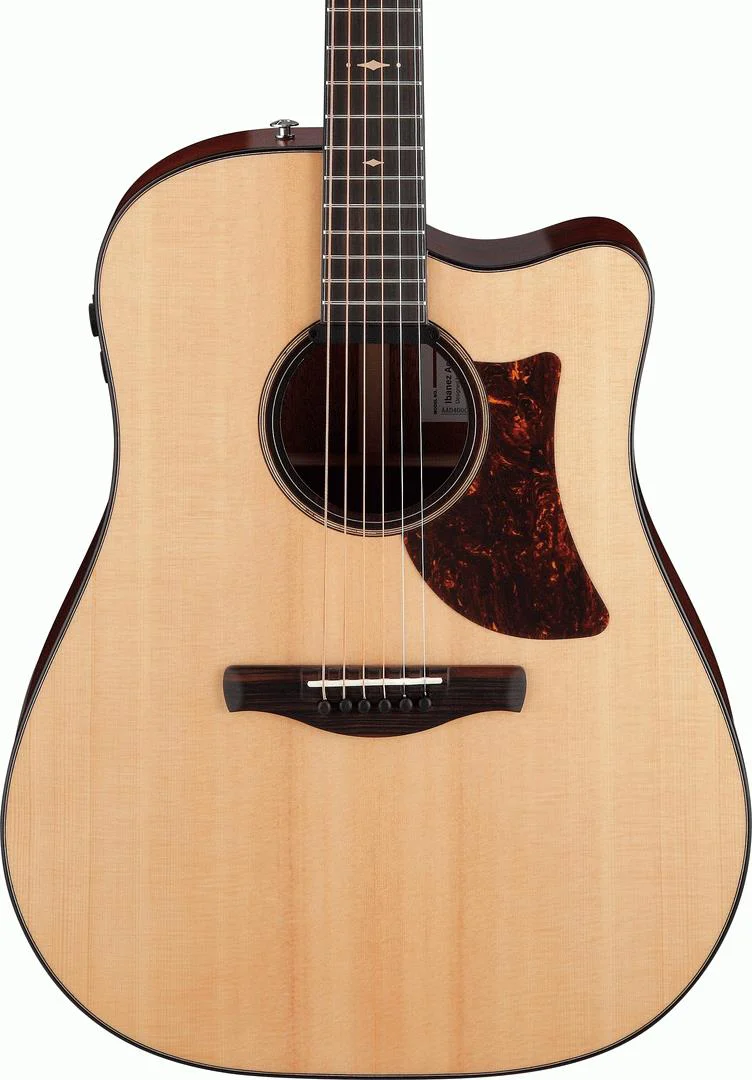Ibanez AAD400CE LGS Platinum Series Acoustic Guitar  - Natural Low Gloss - Image 4