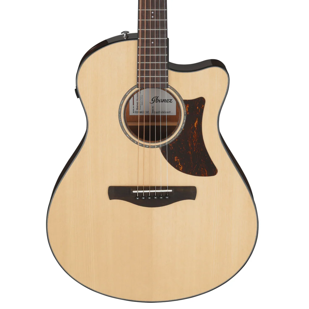 Ibanez AAM300CE Acoustic Guitar in Natural - Image 4