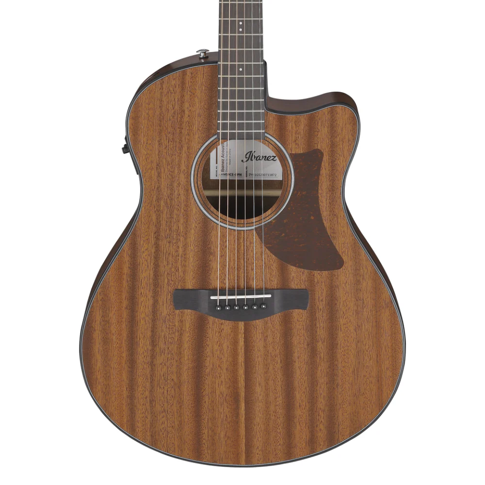 Ibanez AAM54CE Acoustic Guitar in Open Pore Natural - Image 4