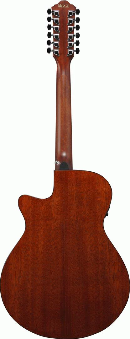 Ibanez AEG5012 Acoustic Guitar in Black High Gloss - Image 4
