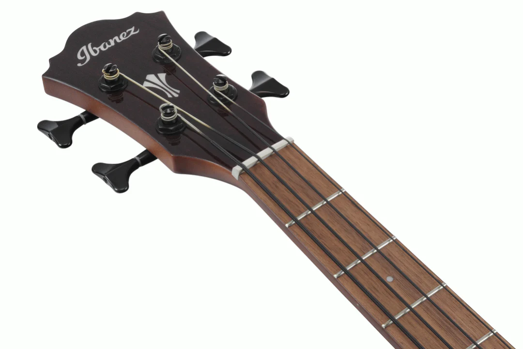 Ibanez AEGB30E Artcore Hollow Body Electric Bass Guitar in Natural Gloss - Image 4