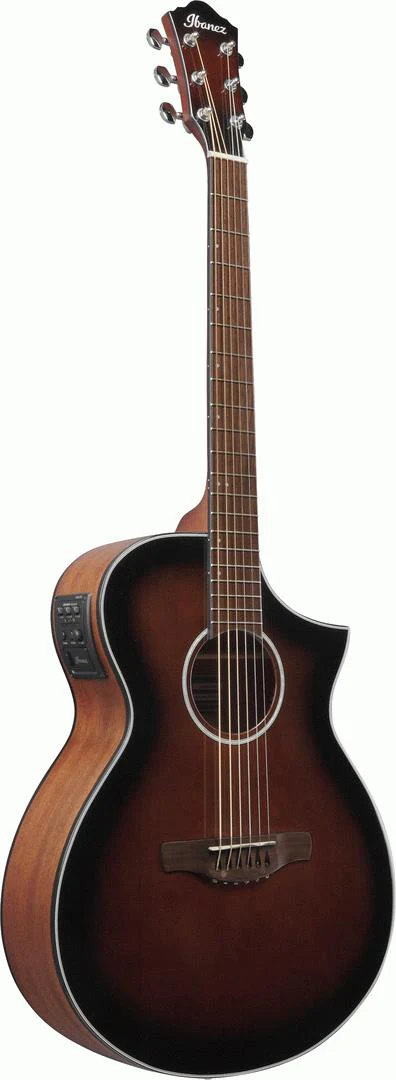 Ibanez AEWC11 Acoustic Guitar in Dark Violin Sunburst - Image 3
