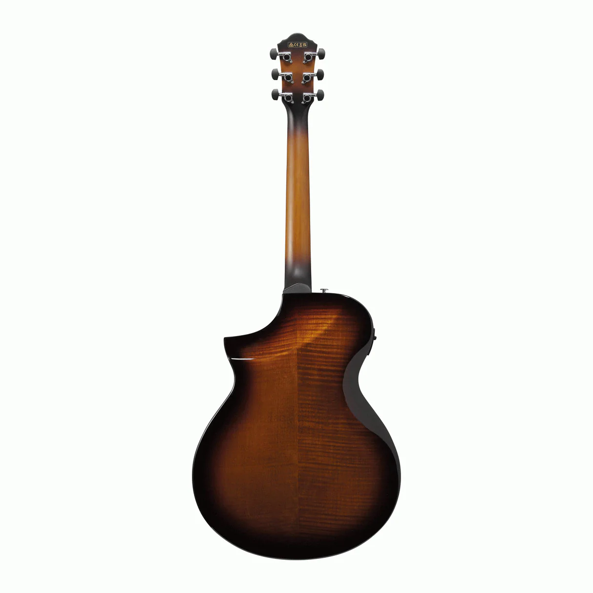 Ibanez AEWC400 Acoustic Guitar in Amber Sunburst High Gloss - Image 9
