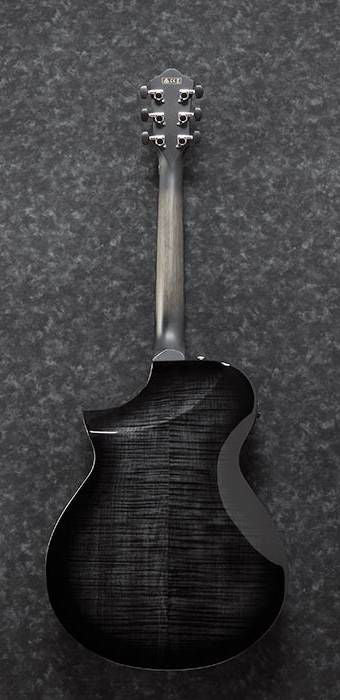 Ibanez AEWC400 Acoustic Guitar in Transparent Black Sunburst High Gloss - Image 2