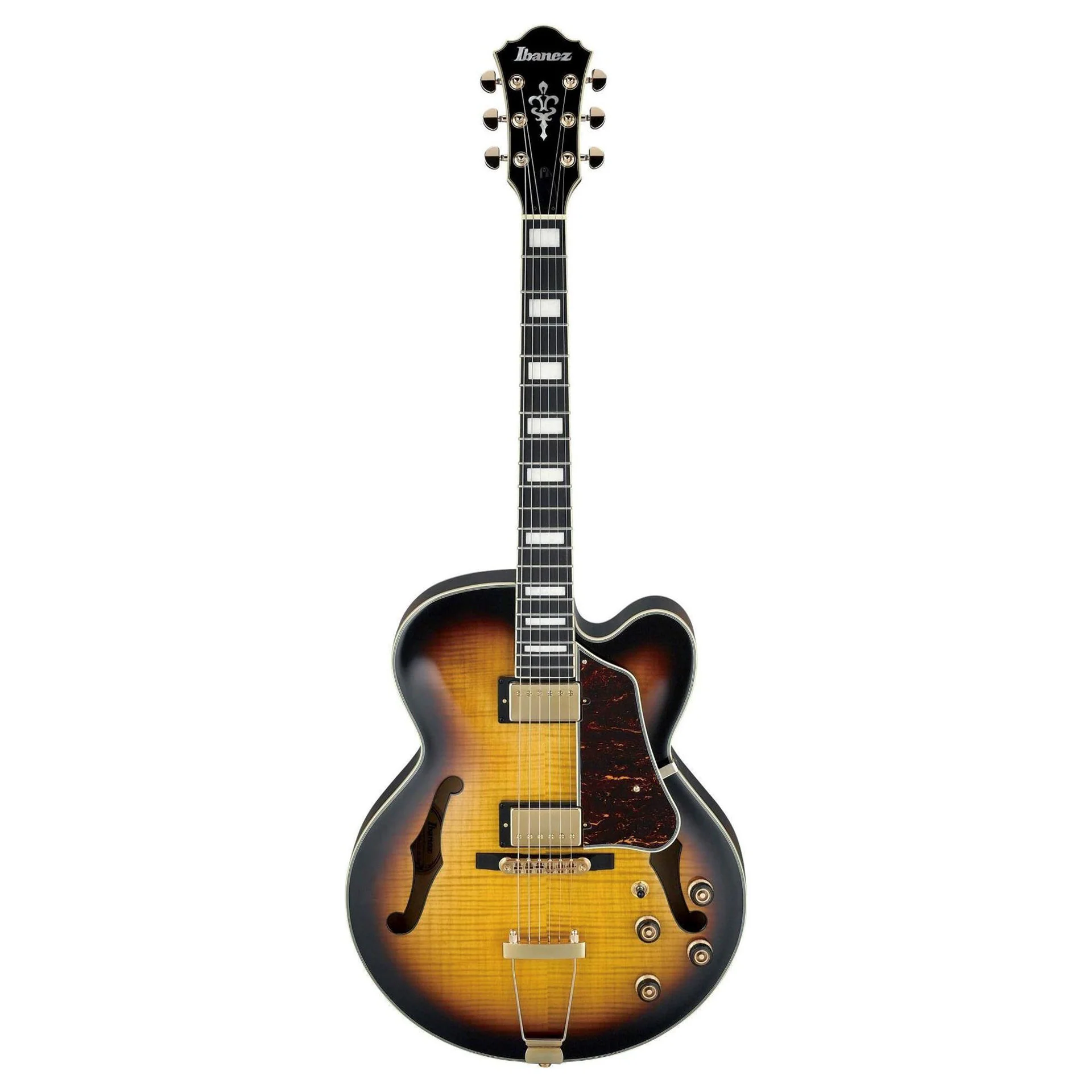 Ibanez AF95FM Artcore Hollowbody Guitar - Antique Yellow Sunburst - Image 7