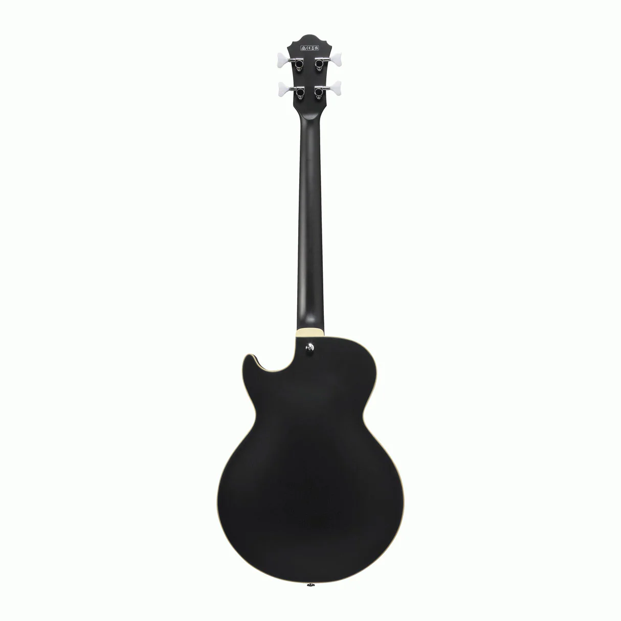 Ibanez AGB200 Artcore Hollow Body Electric Bass Guitar in Black Flat - Image 10