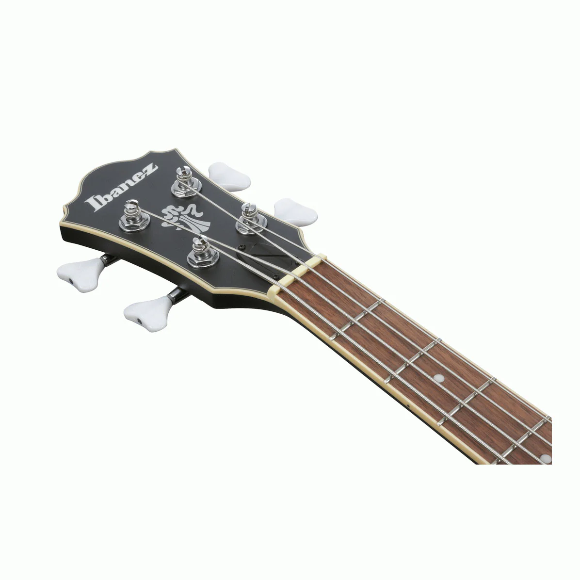 Ibanez AGB200 Artcore Hollow Body Electric Bass Guitar in Black Flat - Image 8