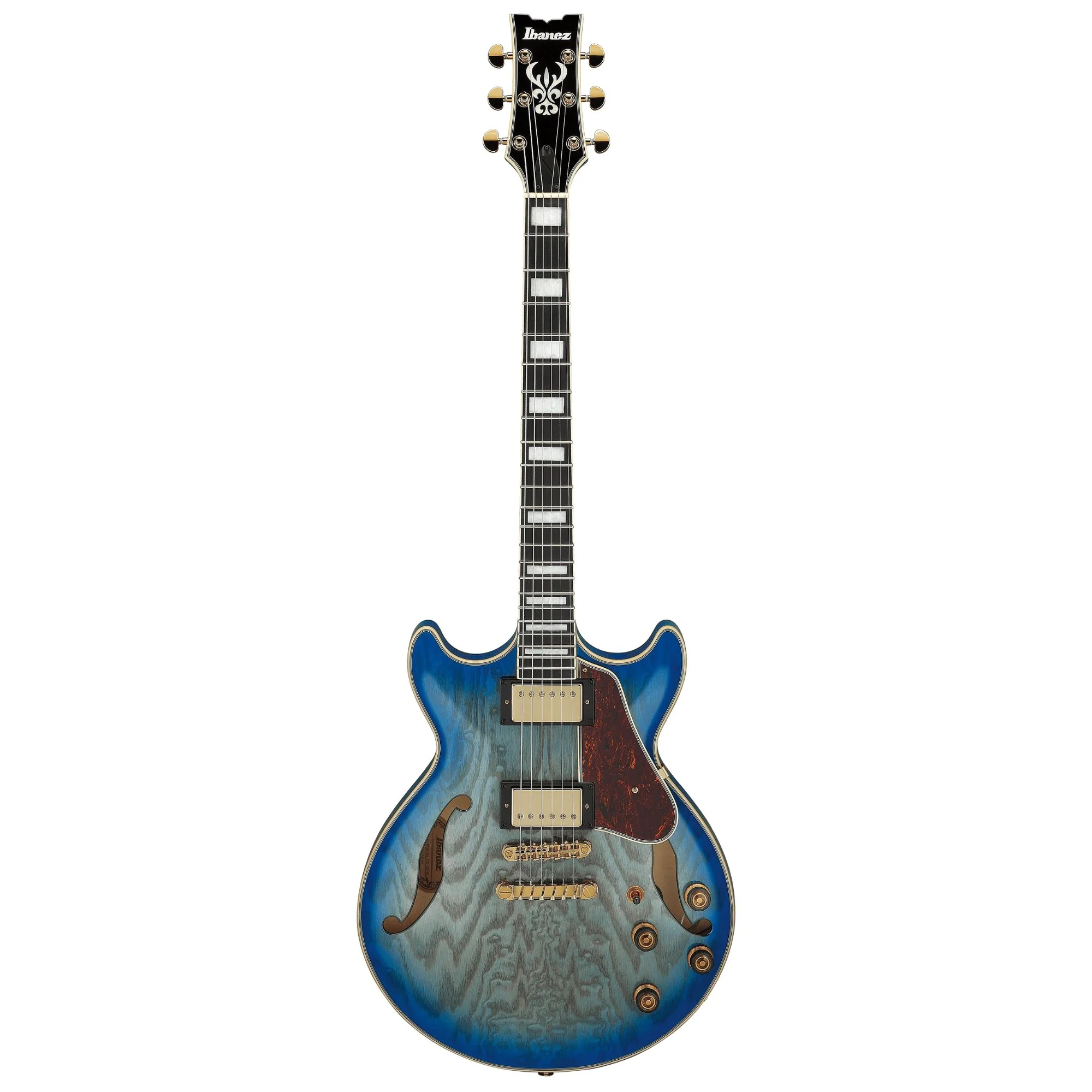 Ibanez AM93QA Jet Blue Burst Electric Guitar