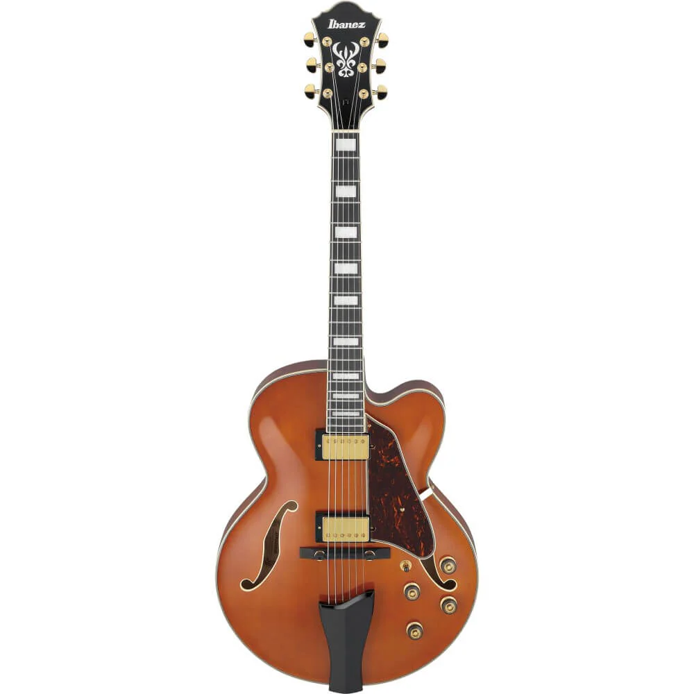 Ibanez Artcore Expressionist AF95 Hollowbody Electric Guitar - Dark Amber - Image 5
