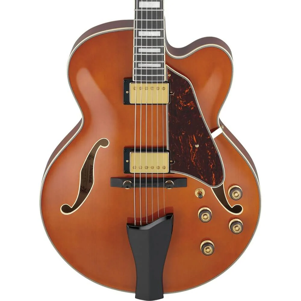 Ibanez Artcore Expressionist AF95 Hollowbody Electric Guitar - Dark Amber - Image 8
