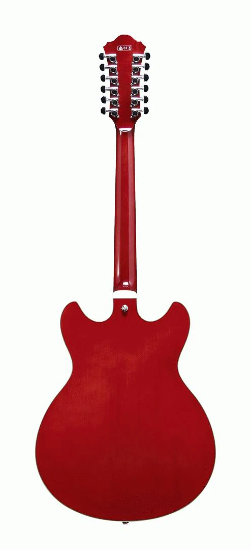 Ibanez AS7312 Artcore Hollow Body 12-String Electric Guitar in Transparent Cherry Red - Image 6