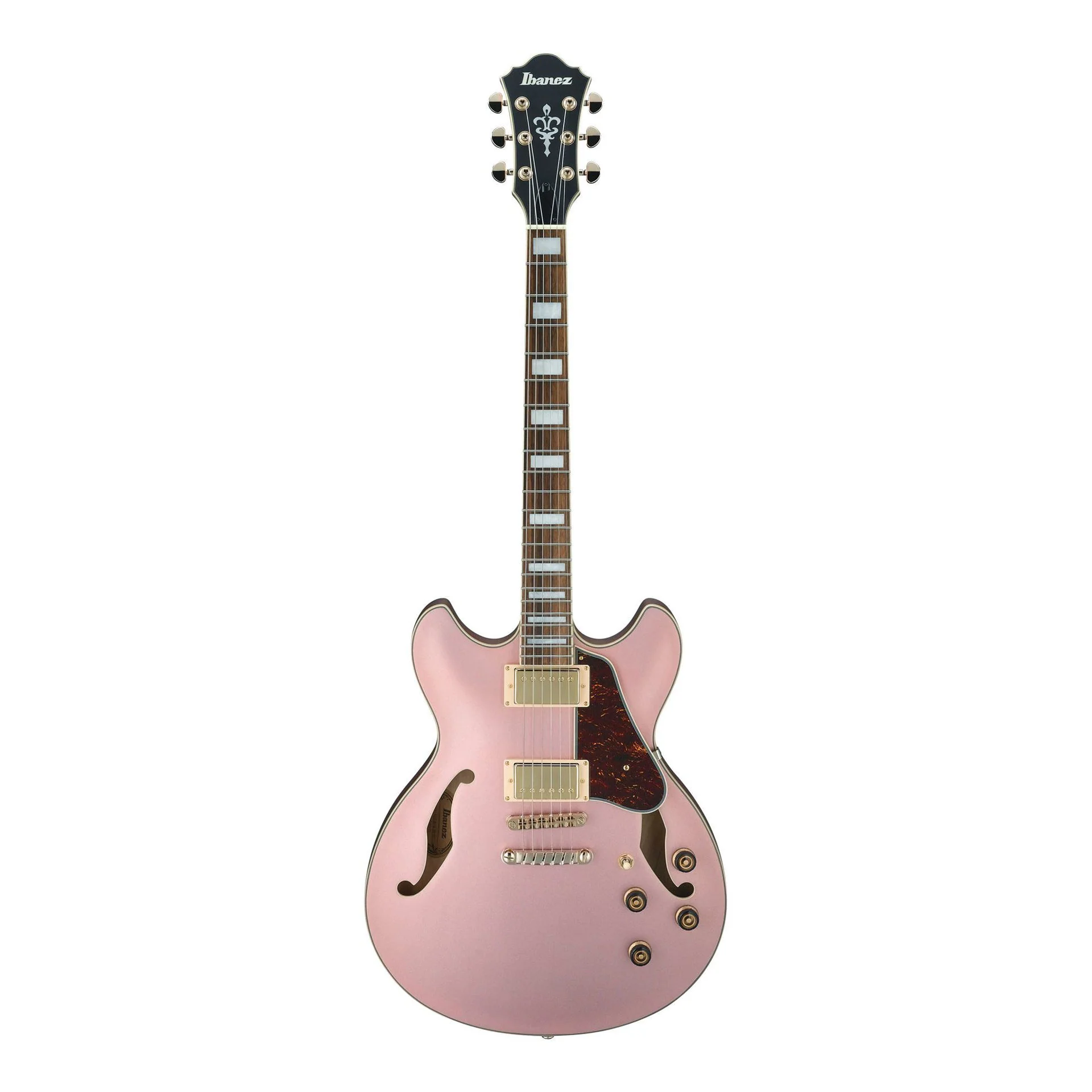 Ibanez AS73G Artcore Electric Guitar in Rose Gold Metallic Flat - Image 4