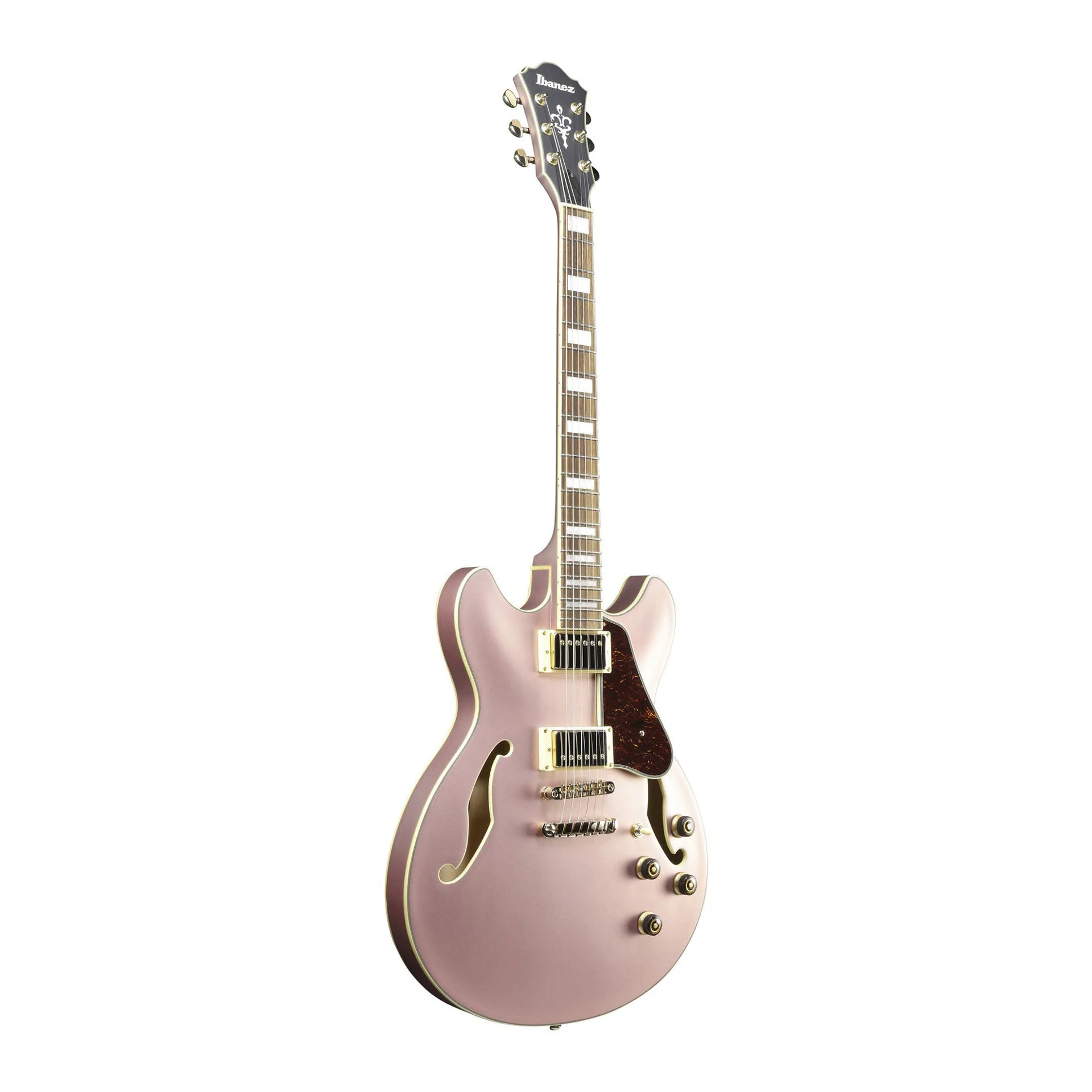 Ibanez AS73G Artcore Electric Guitar in Rose Gold Metallic Flat - Image 5