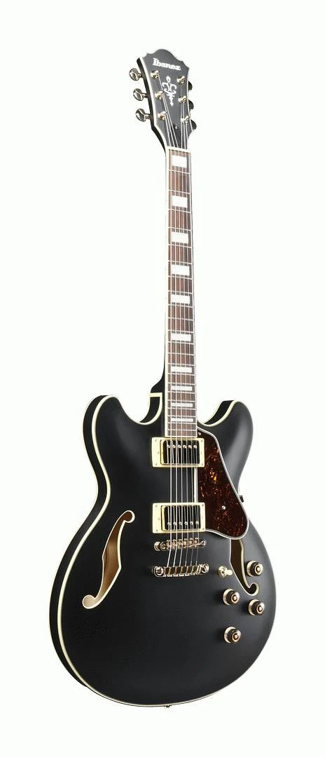 Ibanez AS73G Artcore Hollow Body Electric Guitar in Black Flat - Image 3