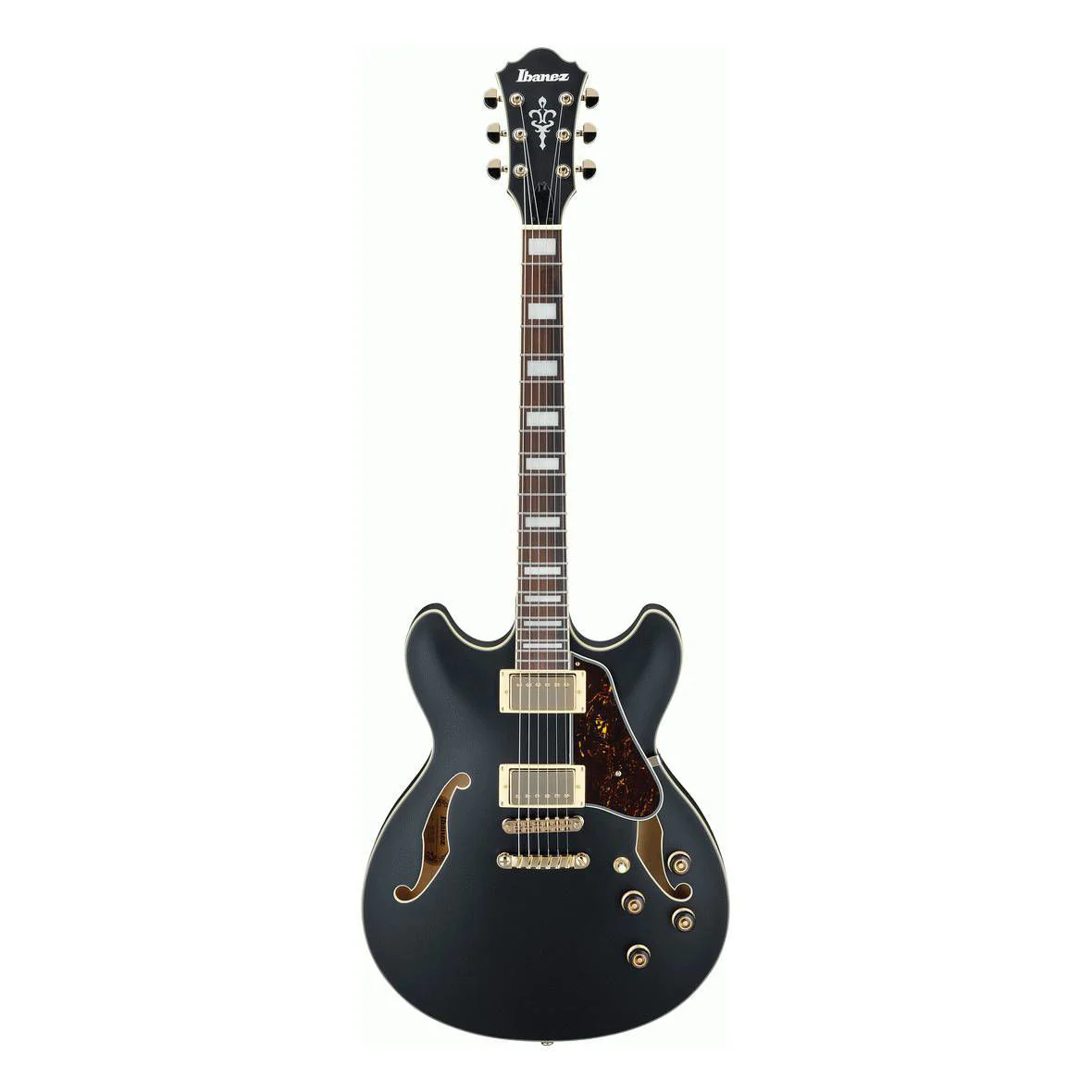 Ibanez AS73G Artcore Hollow Body Electric Guitar in Black Flat - Image 6