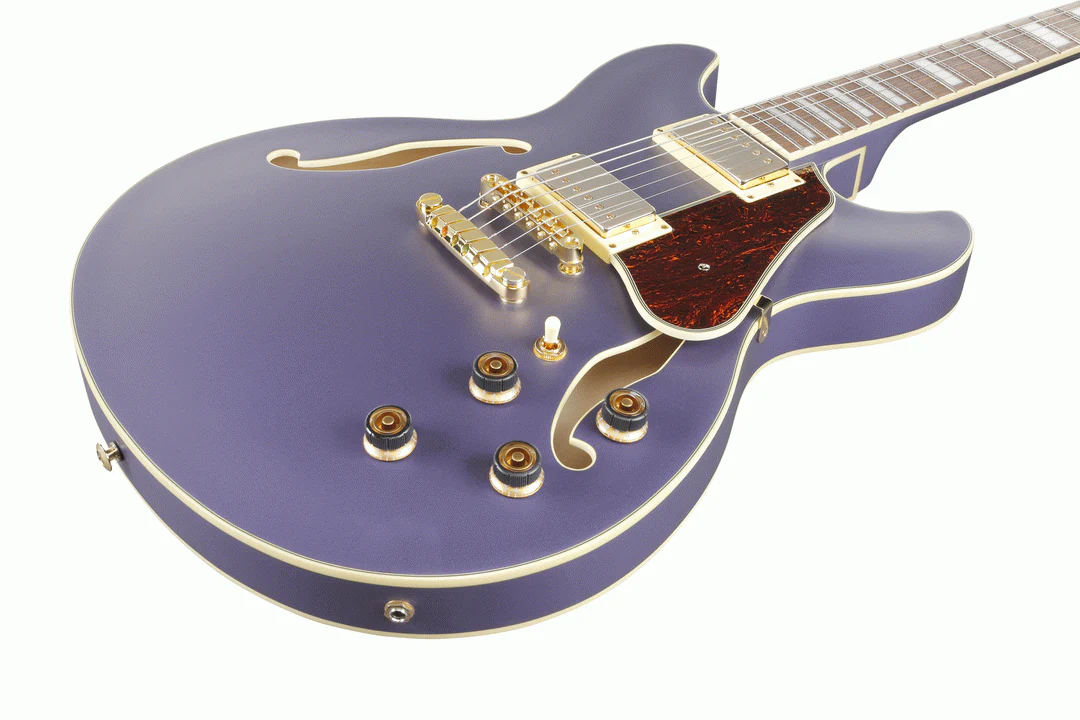 Ibanez AS73G Artcore Hollow Body Electric Guitar in Metallic Purple Flat - Image 5