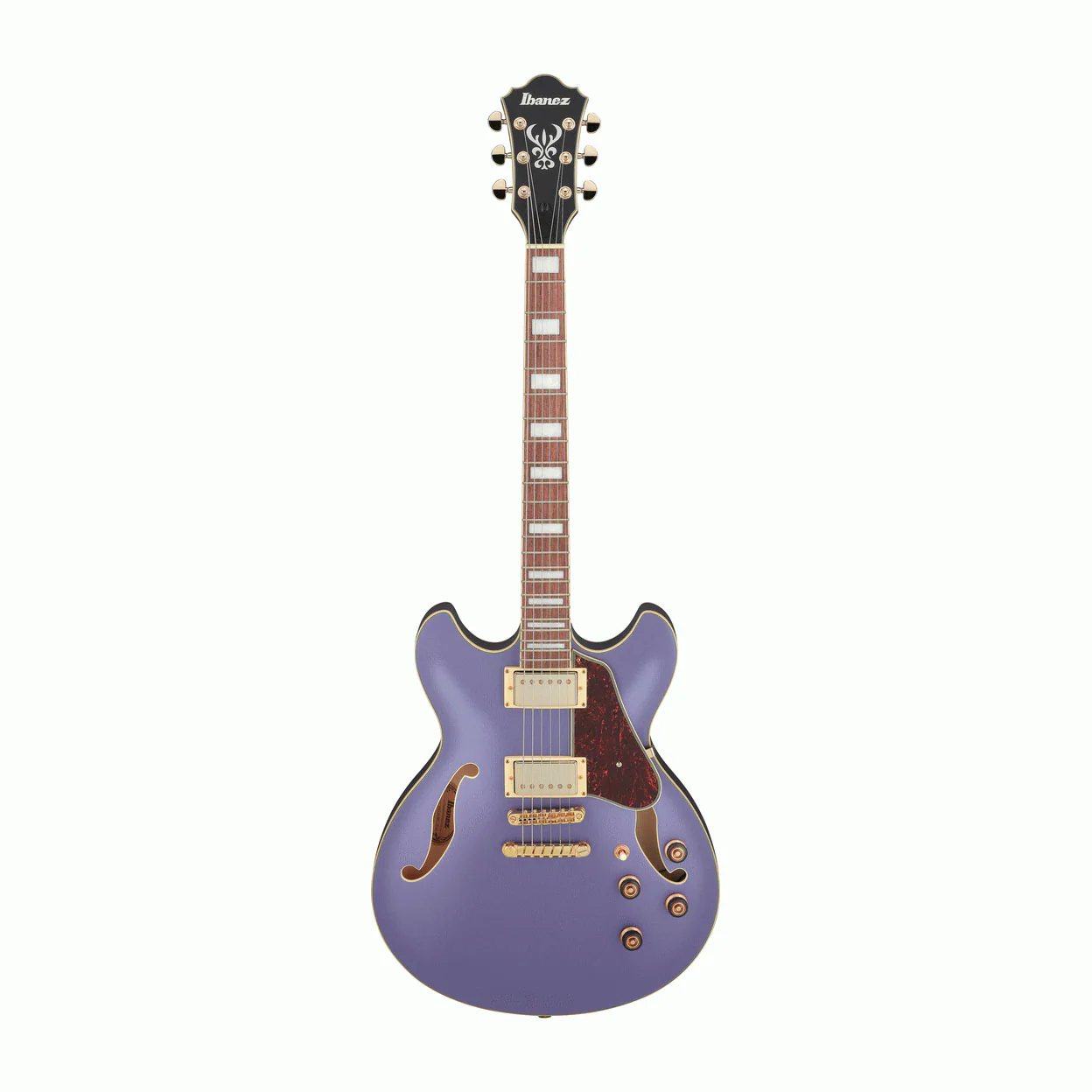 Ibanez AS73G Artcore Hollow Body Electric Guitar in Metallic Purple Flat - Image 6